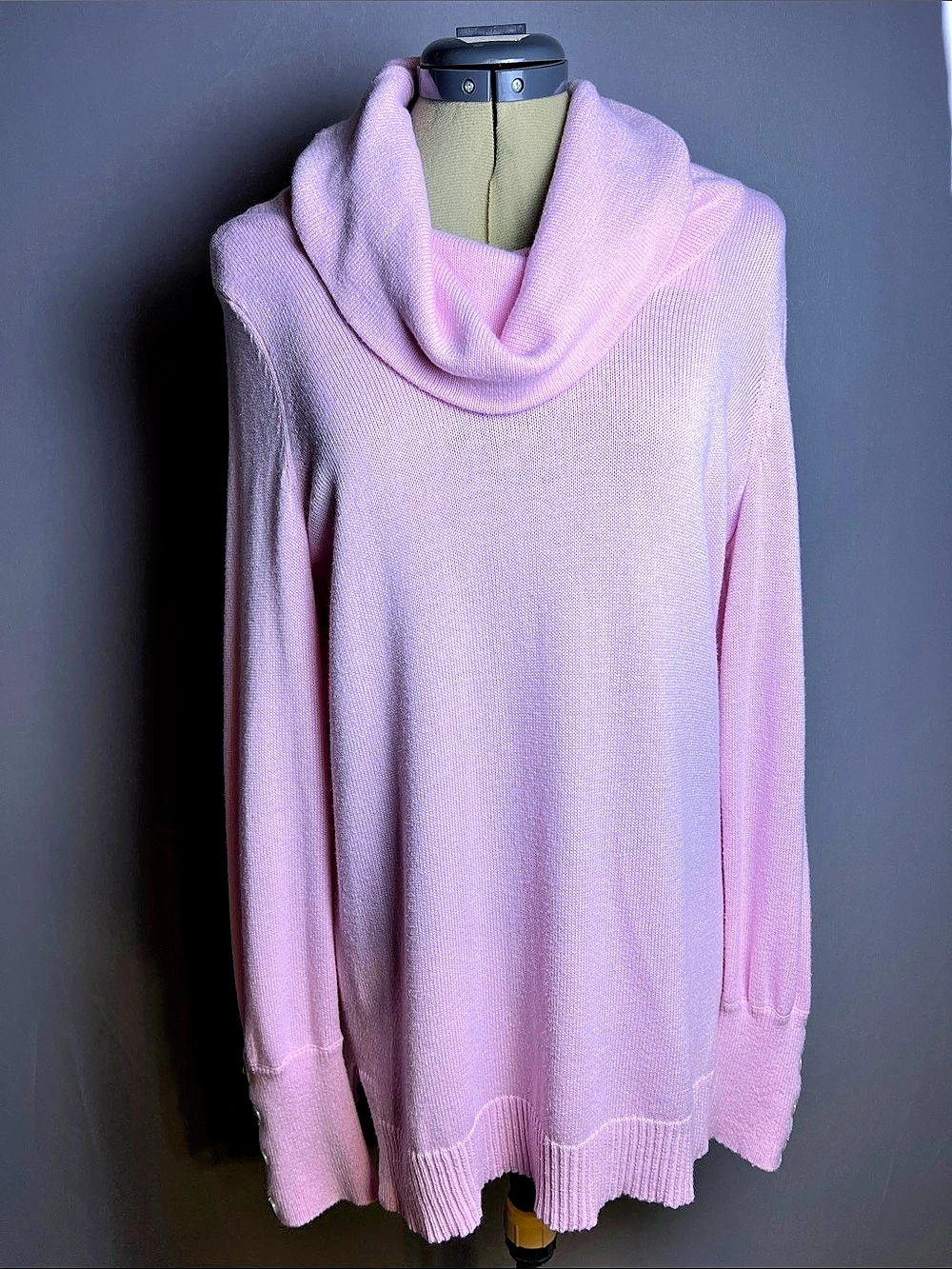 Lauren Ralph Lauren Pink Cowl Neck Sweater Like New